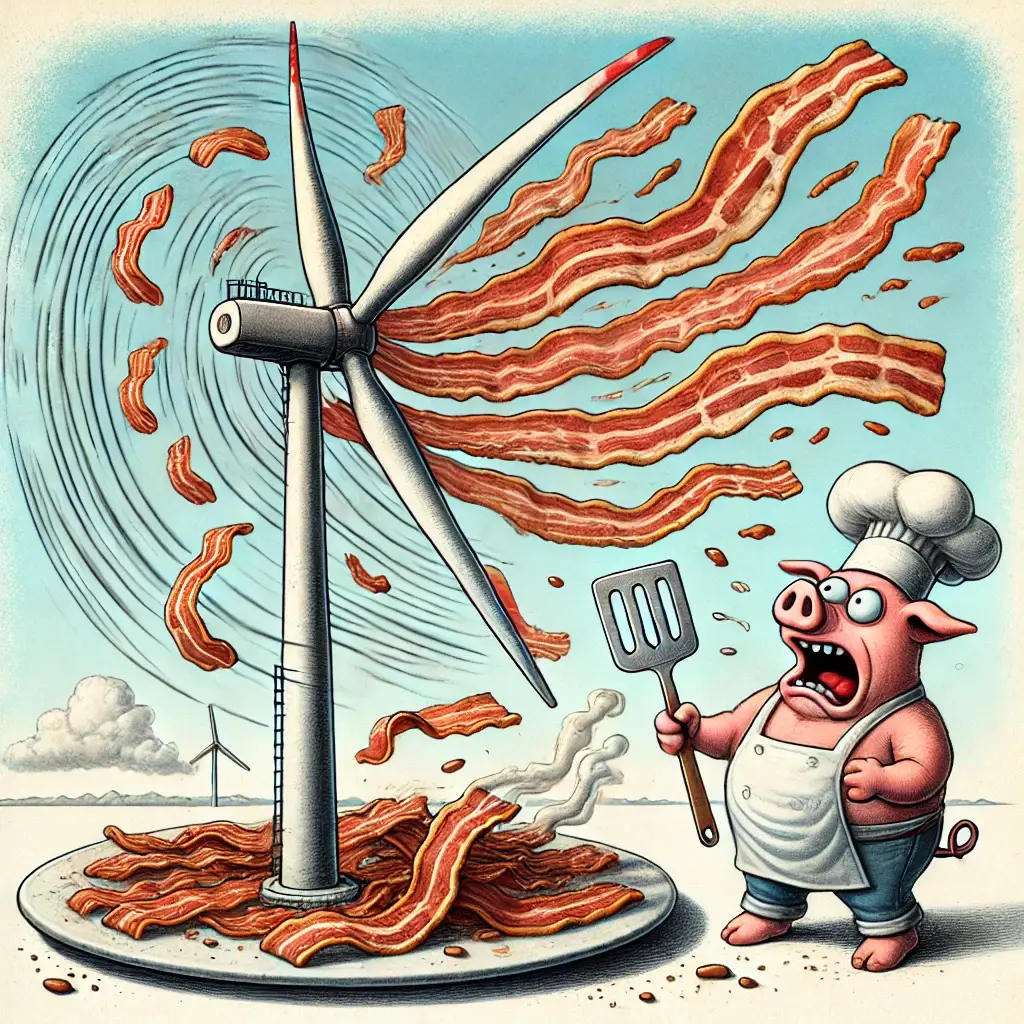 Wind Powered Bacon Does the Trick