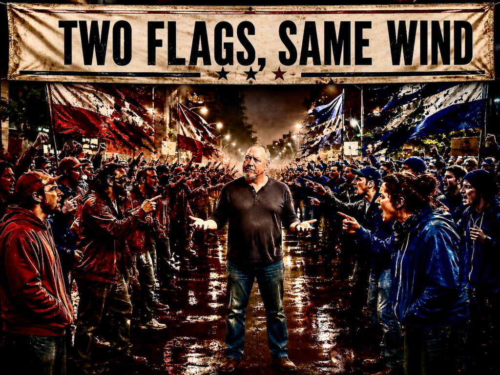 Two Flags, Same Wind